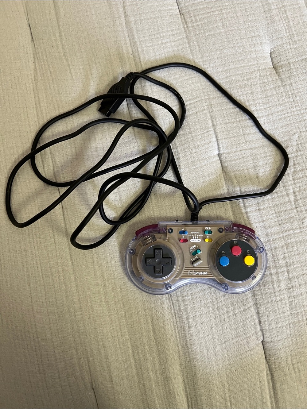 SG pro pad video game controller clear